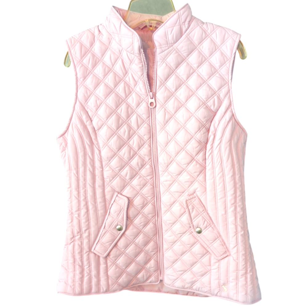 JOULE'S Pink Minx Quilted Full Zipper Vest NEW Women's Size 10